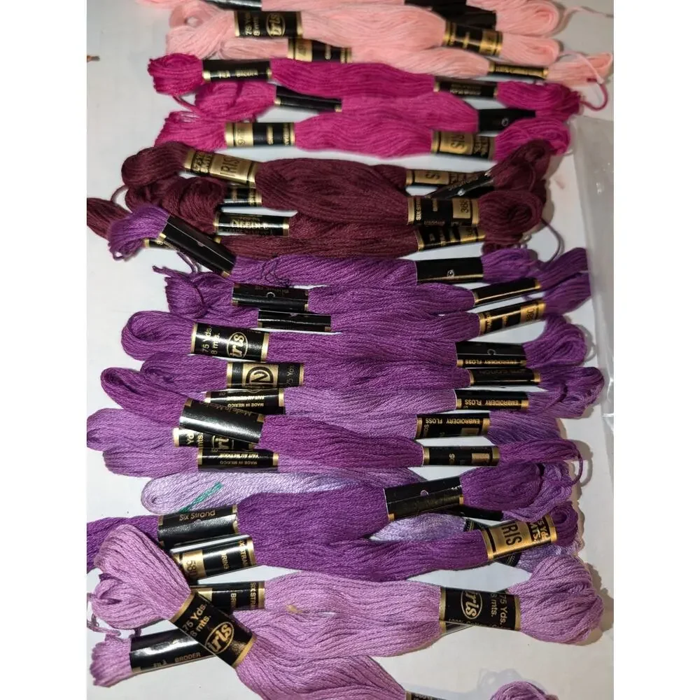 Lot Of 181 IRIS 6-Strand Cotton Embroidery Floss Lot Multicolor Made in Mexico